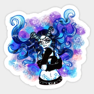 Galaxy Girl Sticker